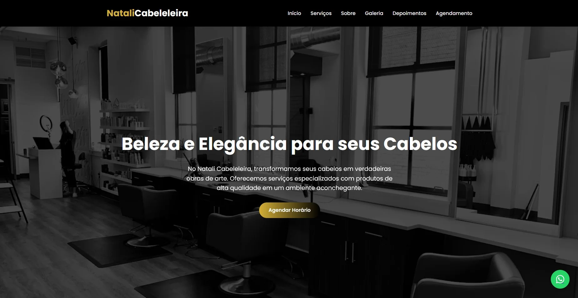 Site Natália Cabeleleira